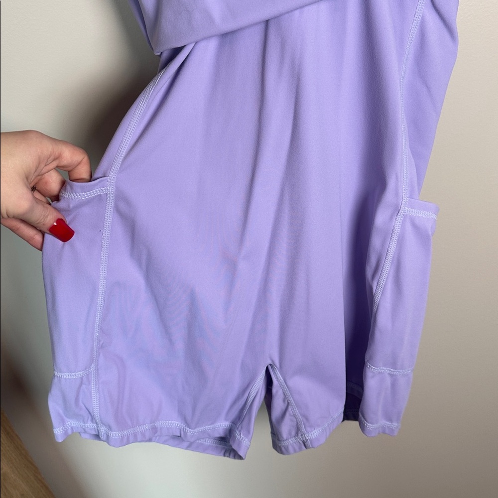 Lavender activewear /tennis dress (medium), lined w/shorts under - Picture 7 of 7